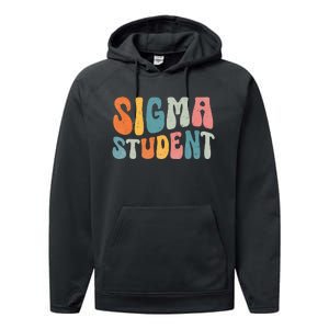 Sigma Student Funny School Student Performance Fleece Hoodie