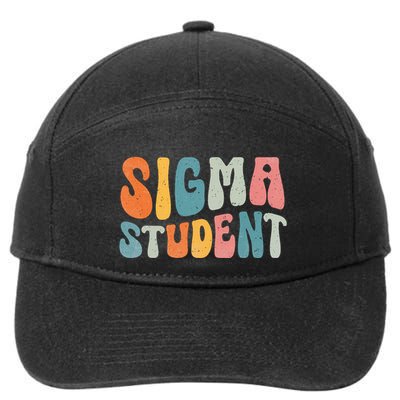 Sigma Student Funny School Student 7-Panel Snapback Hat