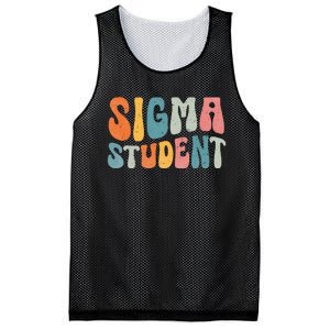 Sigma Student Funny School Student Mesh Reversible Basketball Jersey Tank