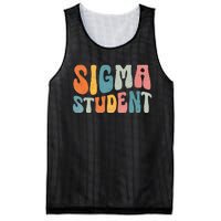 Sigma Student Funny School Student Mesh Reversible Basketball Jersey Tank