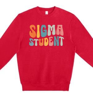 Sigma Student Funny School Student Premium Crewneck Sweatshirt