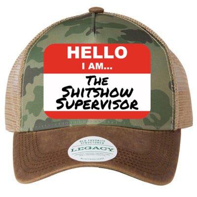 Shitshow Supervisor Funny Manager And Supervisor Legacy Tie Dye Trucker Hat