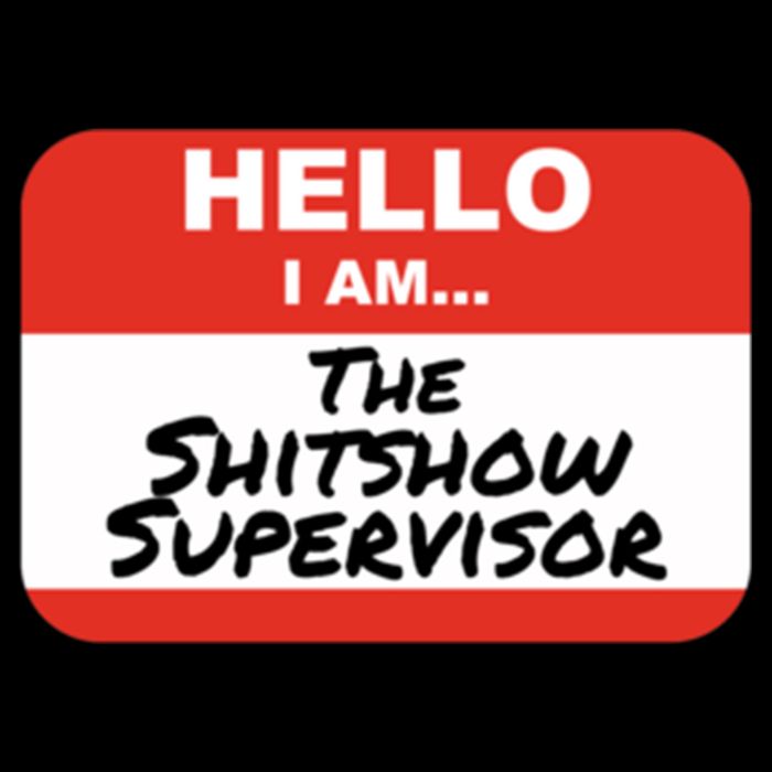 Shitshow Supervisor Funny Manager And Supervisor Stripe Pom Pom Beanie