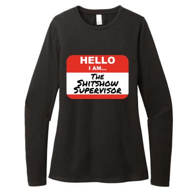 Shitshow Supervisor Funny Manager And Supervisor Womens CVC Long Sleeve Shirt