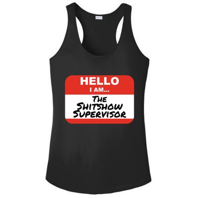 Shitshow Supervisor Funny Manager And Supervisor Ladies PosiCharge Competitor Racerback Tank