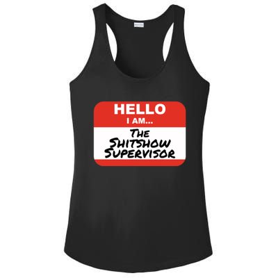 Shitshow Supervisor Funny Manager And Supervisor Ladies PosiCharge Competitor Racerback Tank