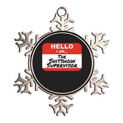 Shitshow Supervisor Funny Manager And Supervisor Metallic Star Ornament