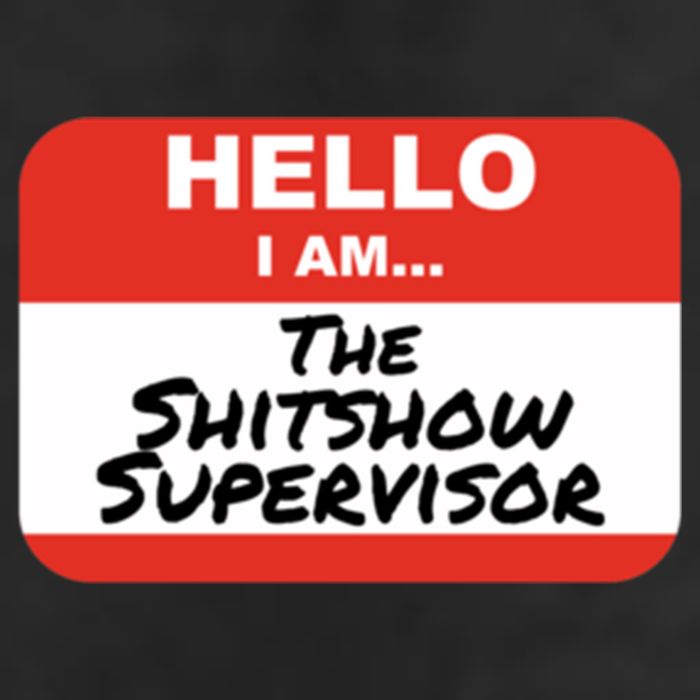 Shitshow Supervisor Funny Manager And Supervisor Microfiber Hand Towel