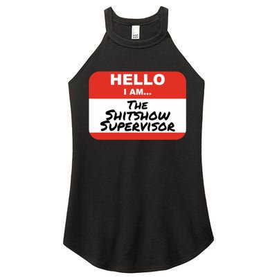 Shitshow Supervisor Funny Manager And Supervisor Women's Perfect Tri Rocker Tank