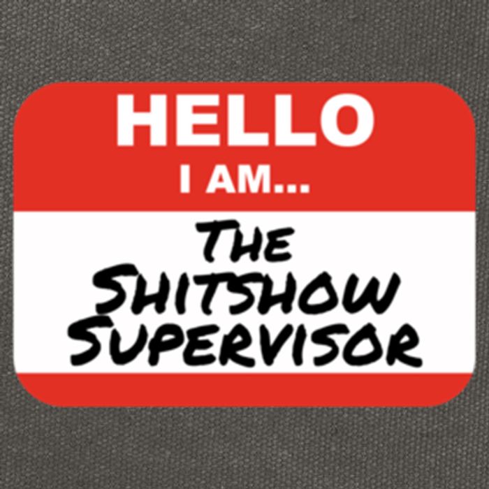 Shitshow Supervisor Funny Manager And Supervisor Cotton Canvas Backpack