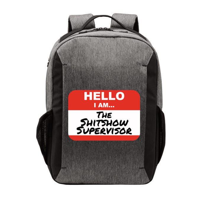 Shitshow Supervisor Funny Manager And Supervisor Vector Backpack