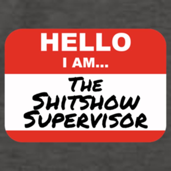 Shitshow Supervisor Funny Manager And Supervisor Vector Backpack