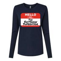 Shitshow Supervisor Funny Manager And Supervisor Womens Cotton Relaxed Long Sleeve T-Shirt