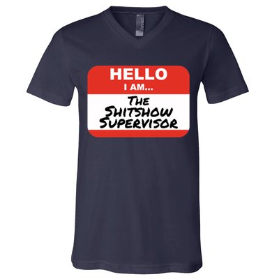 Shitshow Supervisor Funny Manager And Supervisor V-Neck T-Shirt