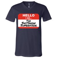 Shitshow Supervisor Funny Manager And Supervisor V-Neck T-Shirt