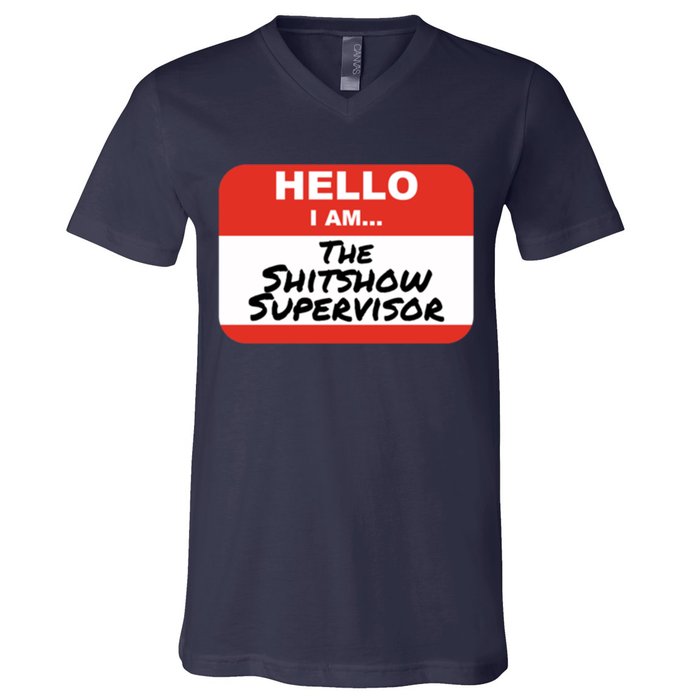 Shitshow Supervisor Funny Manager And Supervisor V-Neck T-Shirt