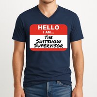 Shitshow Supervisor Funny Manager And Supervisor V-Neck T-Shirt