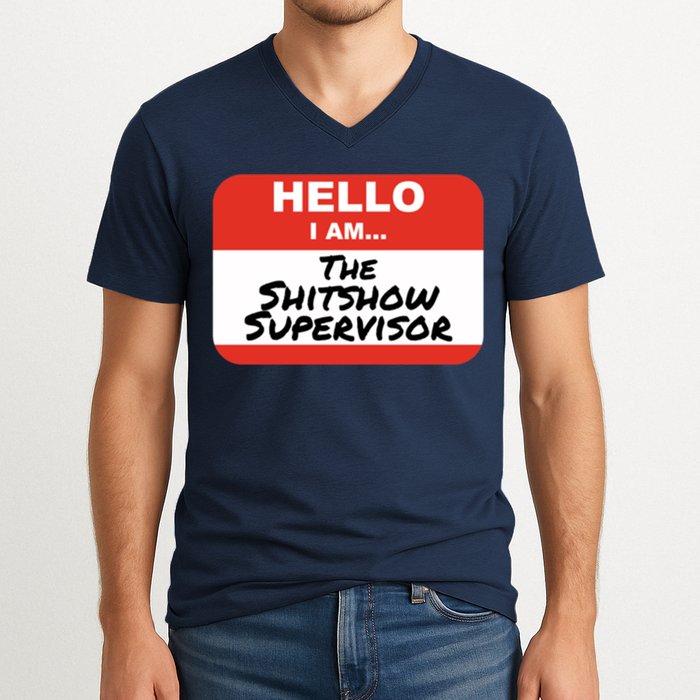 Shitshow Supervisor Funny Manager And Supervisor V-Neck T-Shirt