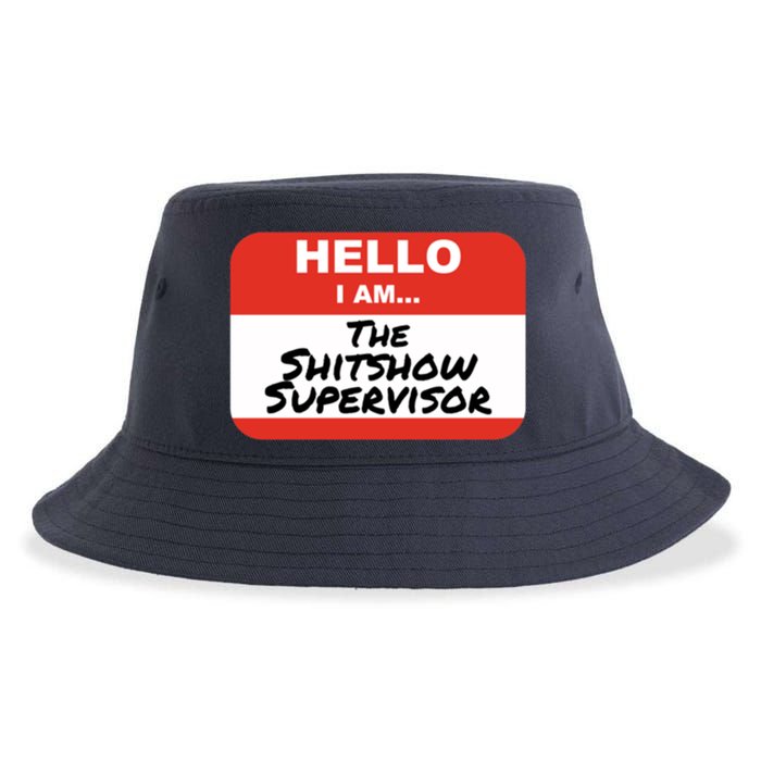 Shitshow Supervisor Funny Manager And Supervisor Sustainable Bucket Hat