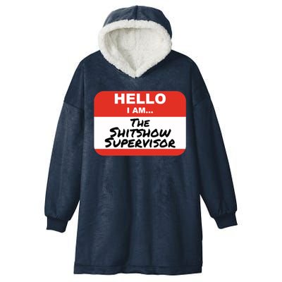 Shitshow Supervisor Funny Manager And Supervisor Hooded Wearable Blanket