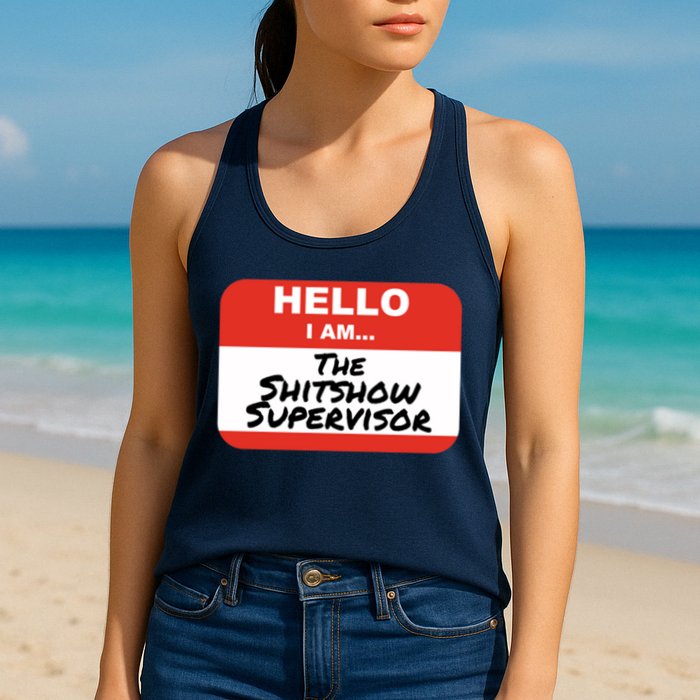 Shitshow Supervisor Funny Manager And Supervisor Womens Tank Top