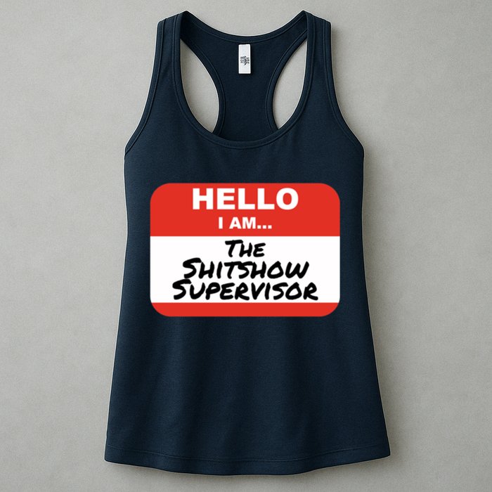 Shitshow Supervisor Funny Manager And Supervisor Womens Tank Top