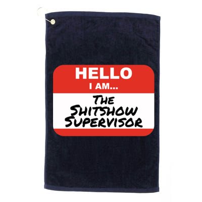 Shitshow Supervisor Funny Manager And Supervisor Golf Towel