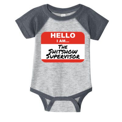 Shitshow Supervisor Funny Manager And Supervisor Infant Baby Jersey Bodysuit