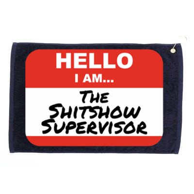 Shitshow Supervisor Funny Manager And Supervisor Grommeted Golf Towel
