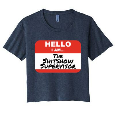 Shitshow Supervisor Funny Manager And Supervisor Crop Top