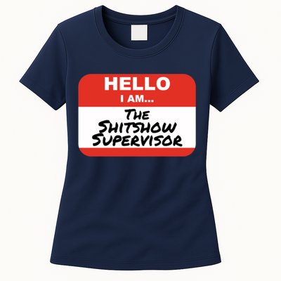 Shitshow Supervisor Funny Manager And Supervisor Womens T-Shirt
