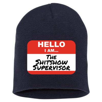 Shitshow Supervisor Funny Manager And Supervisor Short Acrylic Beanie