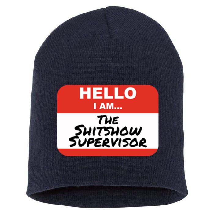 Shitshow Supervisor Funny Manager And Supervisor Short Acrylic Beanie