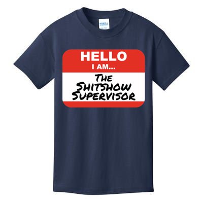 Shitshow Supervisor Funny Manager And Supervisor Kids T-Shirt
