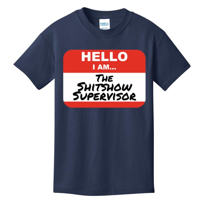Shitshow Supervisor Funny Manager And Supervisor Kids T-Shirt
