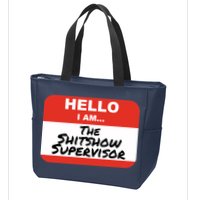 Shitshow Supervisor Funny Manager And Supervisor Zip Tote Bag
