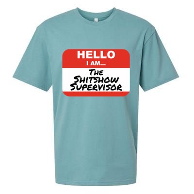 Shitshow Supervisor Funny Manager And Supervisor Sueded Cloud Jersey T-Shirt