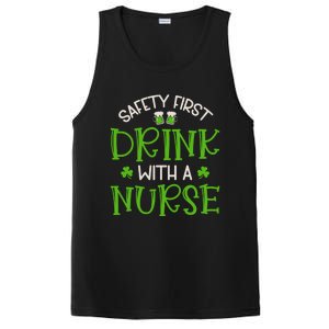 Shamrock Safety First With A Nurse St Patrick`S Day Gift PosiCharge Competitor Tank