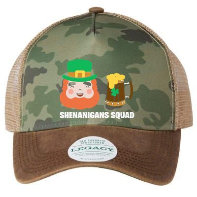 Shenanigans Squad Funny Irish St Patricks Day Shamrock Gifts Legacy Tie Dye Trucker Hat