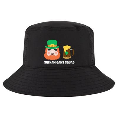Shenanigans Squad Funny Irish St Patricks Day Shamrock Gifts Cool Comfort Performance Bucket Hat