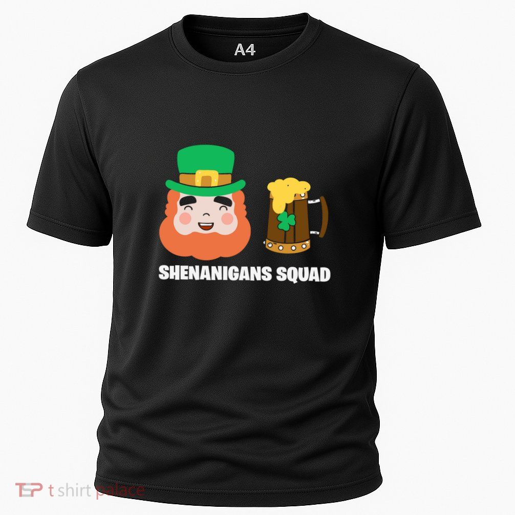 Shenanigans Squad Funny Irish St Patricks Day Shamrock Gifts Performance Shirt