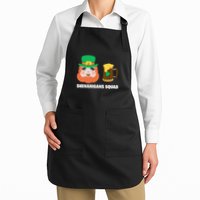 Shenanigans Squad Funny Irish St Patricks Day Shamrock Gifts Apron