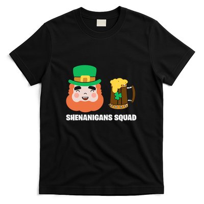 Shenanigans Squad Funny Irish St Patricks Day Shamrock Gifts T-Shirt