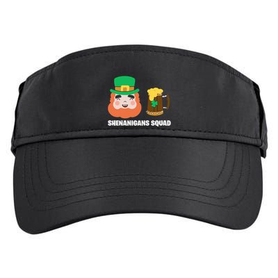 Shenanigans Squad Funny Irish St Patricks Day Shamrock Gifts Adult Drive Performance Visor