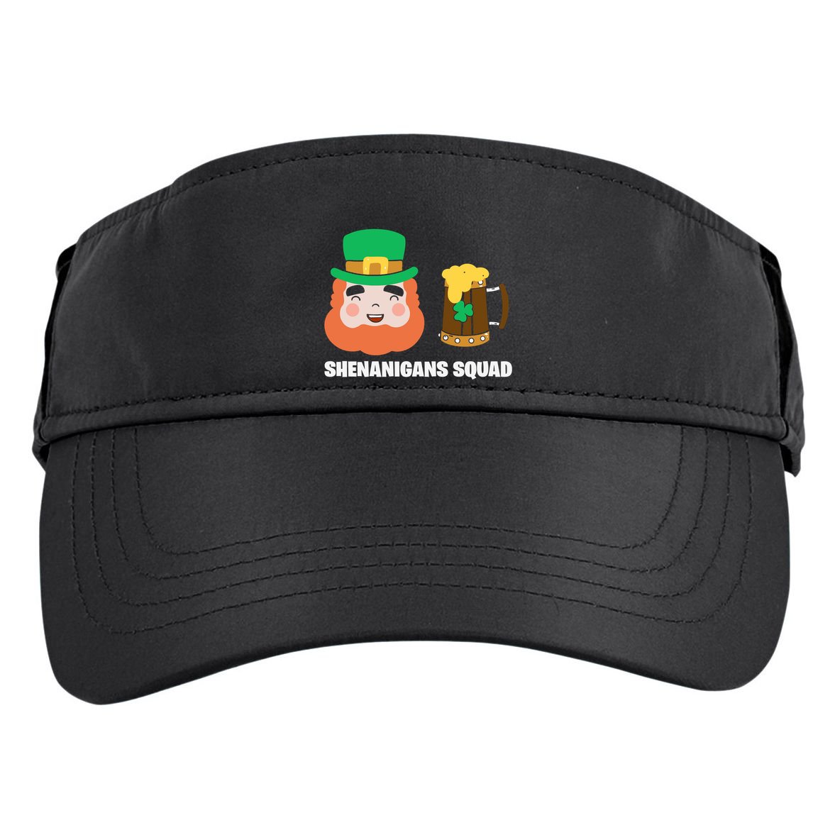 Shenanigans Squad Funny Irish St Patricks Day Shamrock Gifts Adult Drive Performance Visor