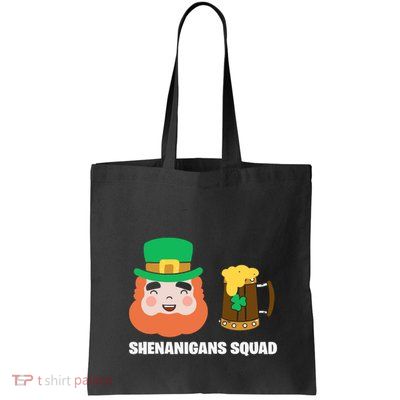 Shenanigans Squad Funny Irish St Patricks Day Shamrock Gifts Bag