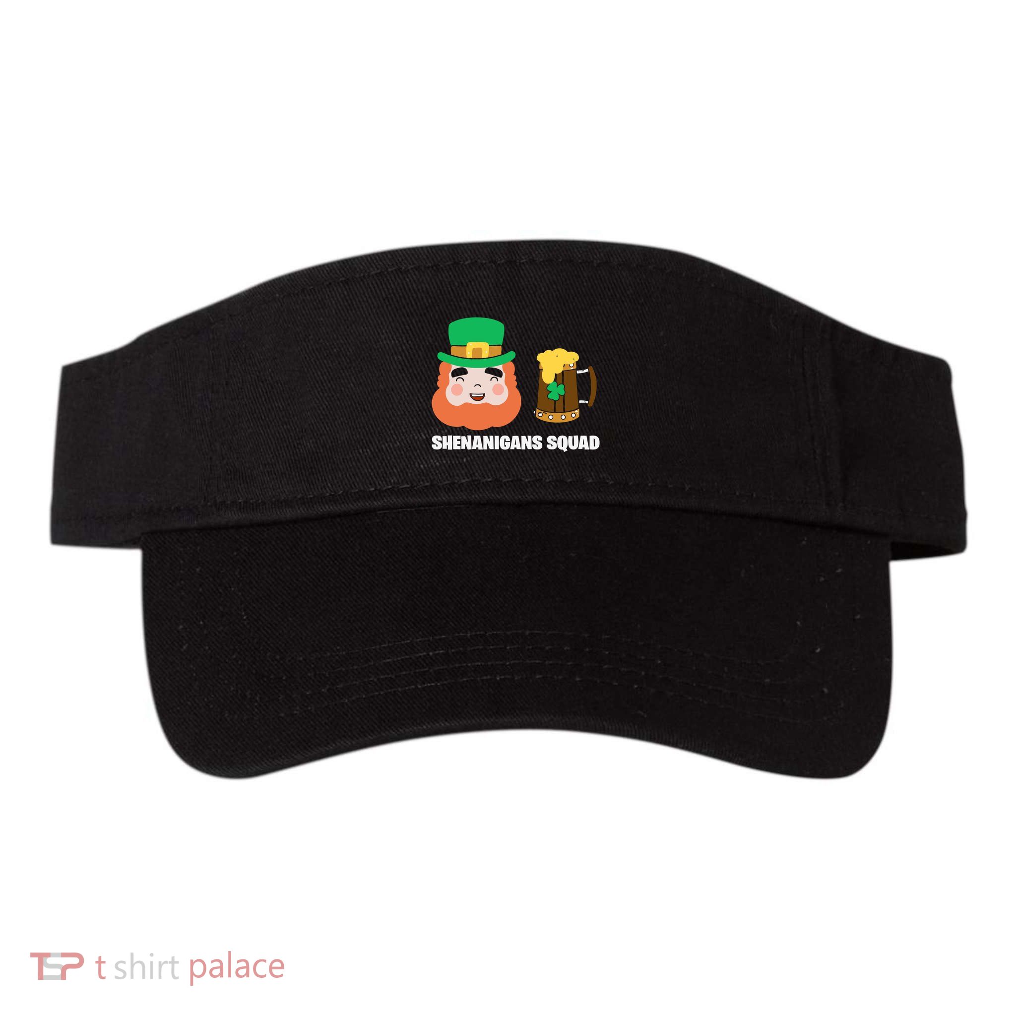 Shenanigans Squad Funny Irish St Patricks Day Shamrock Gifts Visor