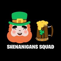 Shenanigans Squad Funny Irish St Patricks Day Shamrock Gifts Wool Snapback Cap