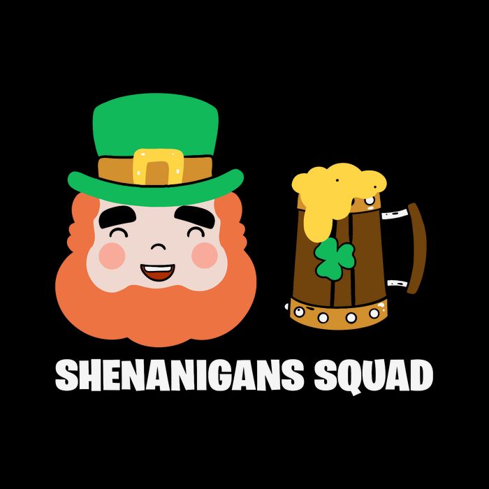 Shenanigans Squad Funny Irish St Patricks Day Shamrock Gifts Wool Snapback Cap