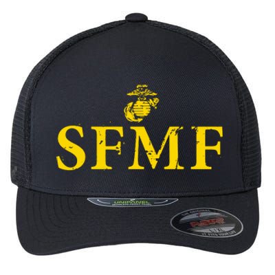 SFMF Semper Fi US Marines Flexfit Unipanel Trucker Cap